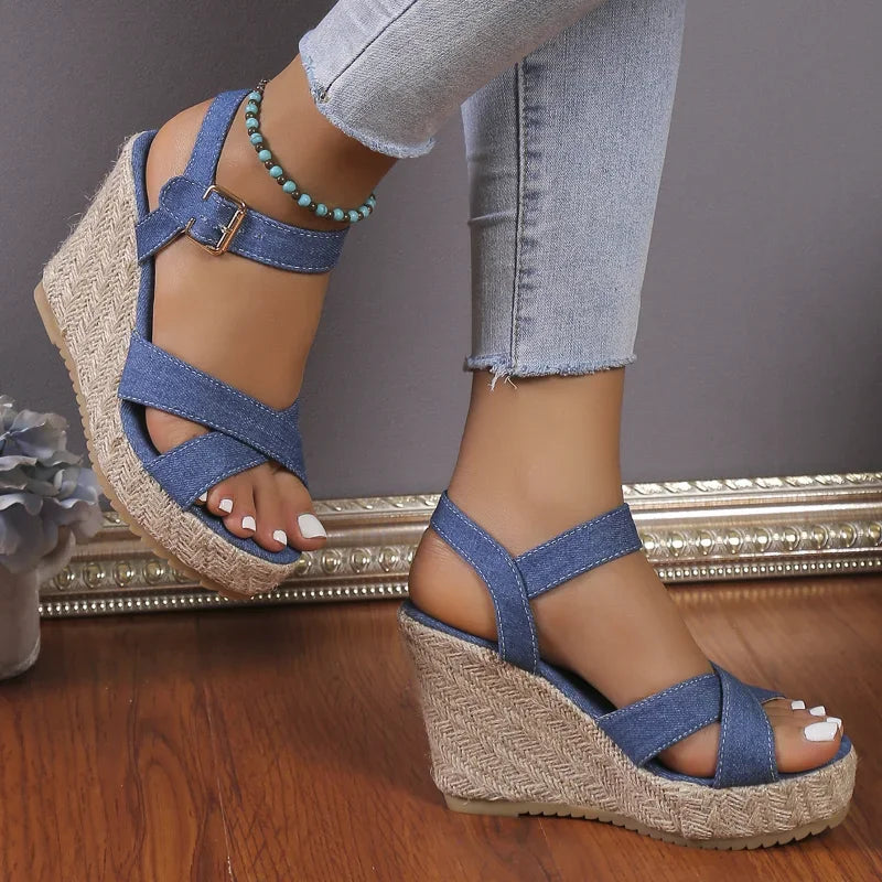 Funki Findz | Shoes | Women's Open Toe High Wedge Sandals