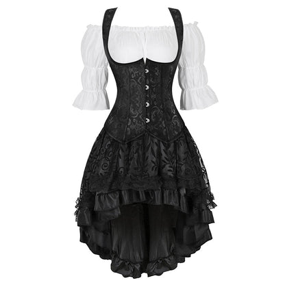 Funki Findz | Dresses | Women's Steampunk Top Corset Skirt Set