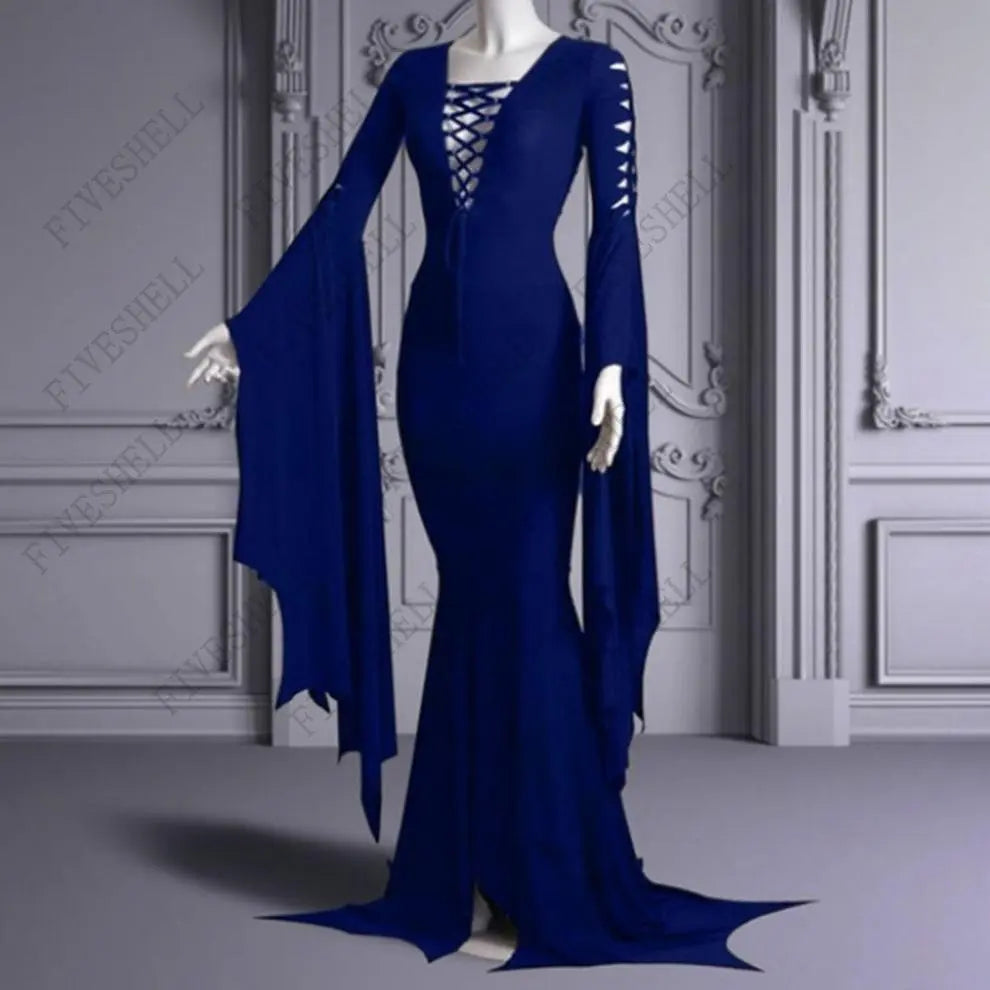 Funki Findz | Dresses | Women's Goth Lace Up Halloween Dress