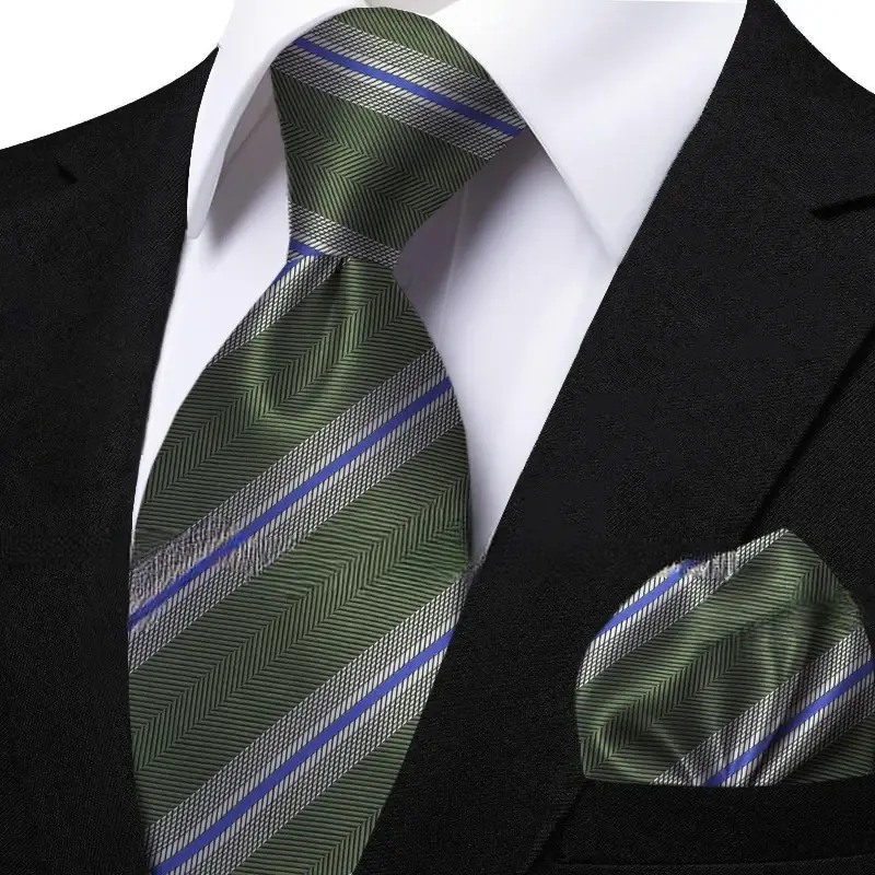 Funki Findz | Neckties | Men's Classic Striped Jacquard Tie Set