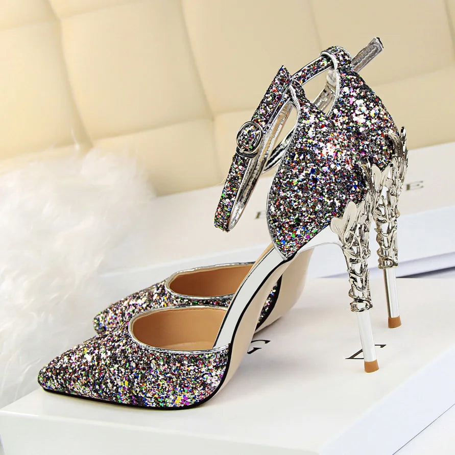 Funki Findz | Shoes | Women's Elegant Party Glitter Sandals