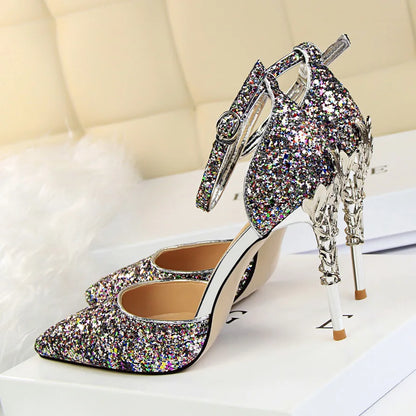 Funki Findz | Shoes | Women's Elegant Party Glitter Sandals