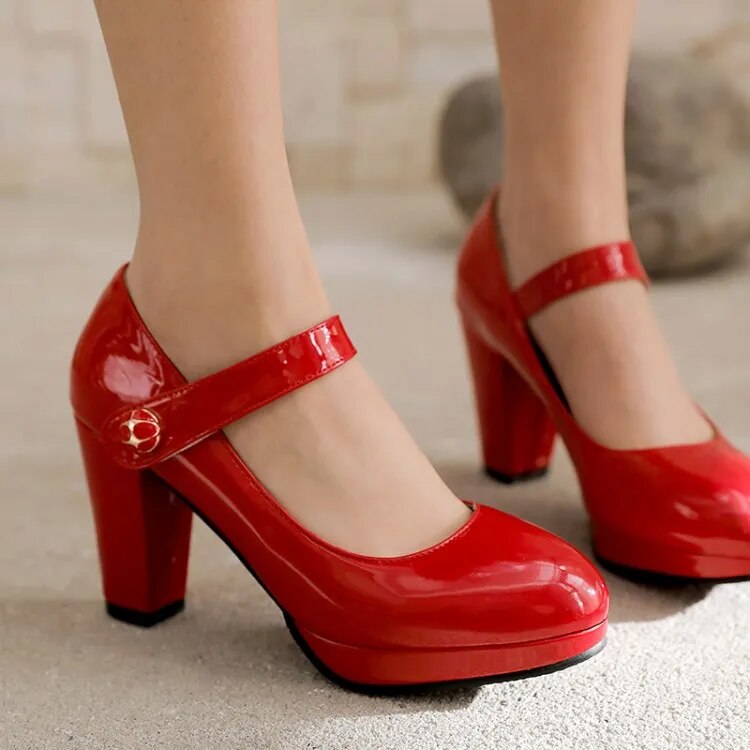 Funki Findz | Shoes | Women's Patent High Platform Mary Janes