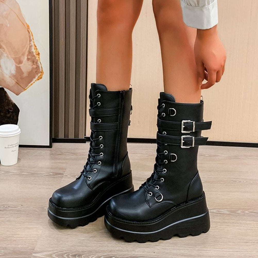 Funki Findz | Boots | Women's New Gothic Style Platform Boots