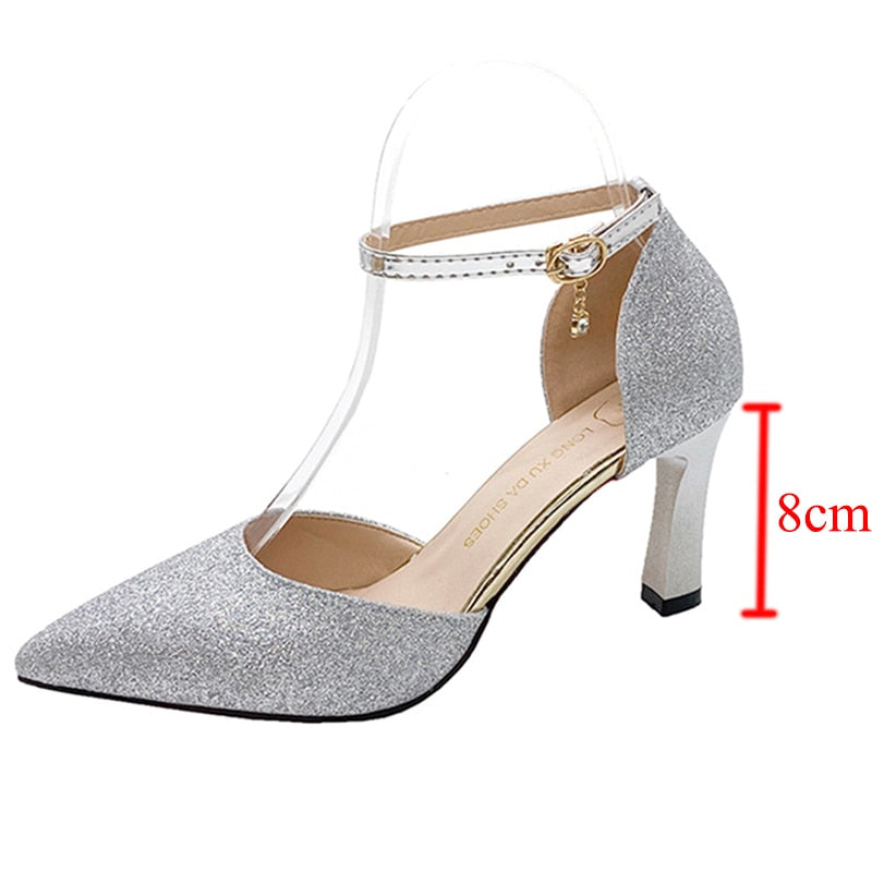 Funki Findz | Shoes | Women's Sparkly Gold Silver Bridal Heels