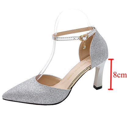 Funki Findz | Shoes | Women's Sparkly Gold Silver Bridal Heels