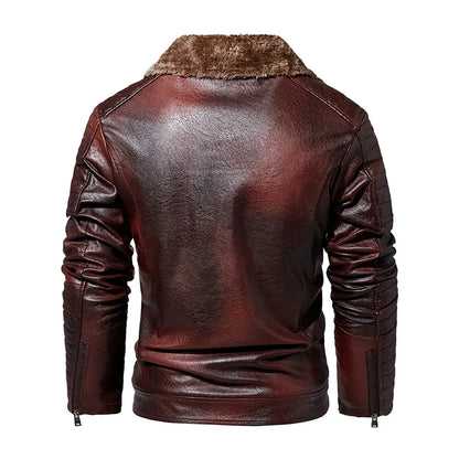 Funki Findz | Jackets | Men's Faux Leather Windbreaker Jacket