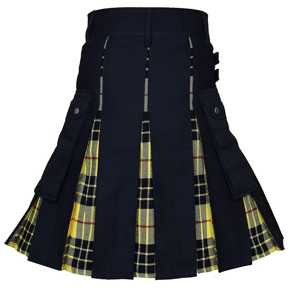 Funki Findz | Skirts | Men's Modern Gothic Punk Plaid Pleated Kilt