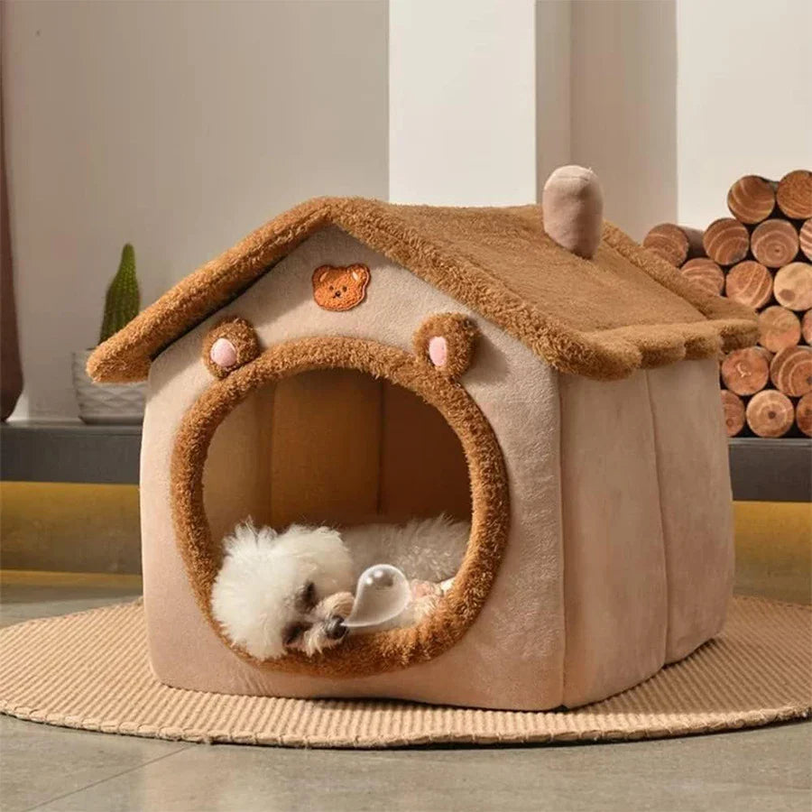 Funki Findz | Pet Beds | Dog Cat Foldable Pet House Washable