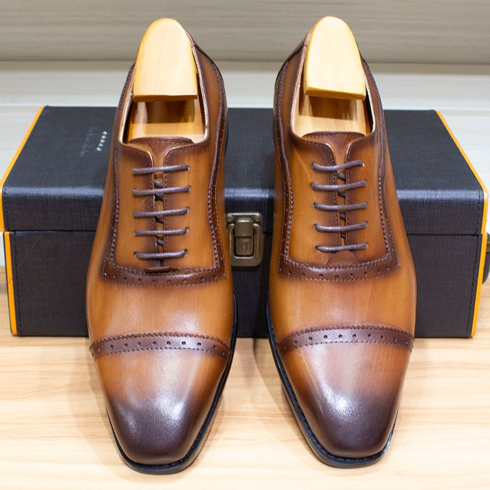 Funki Findz | Shoes | Men's Elegant Leather Oxford Brogue Shoe