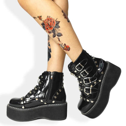 Funki Findz | Boots | Women's Platform Gothic Ankle Boots