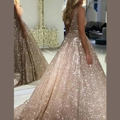 Funki Findz | Dresses | Women's Long Sparkly Sequin Ball Gown