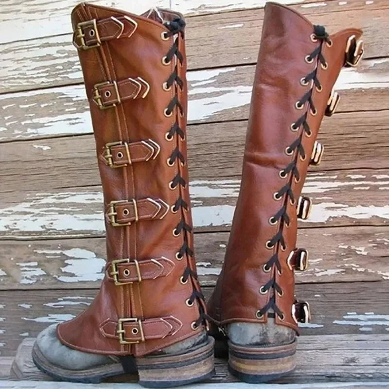 Funki Findz | Boots | Men's Women's Cosplay Leather Leg Armor