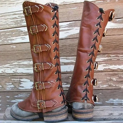 Funki Findz | Boots | Men's Women's Cosplay Leather Leg Armor