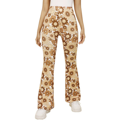 Funki Findz | Pants | Women's Boho Floral Hippie Flared Pants