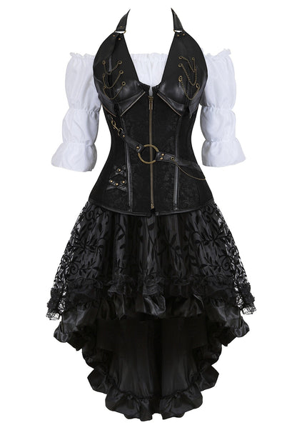 Funki Findz | Dresses | Women's Steampunk Top Corset Skirt Set