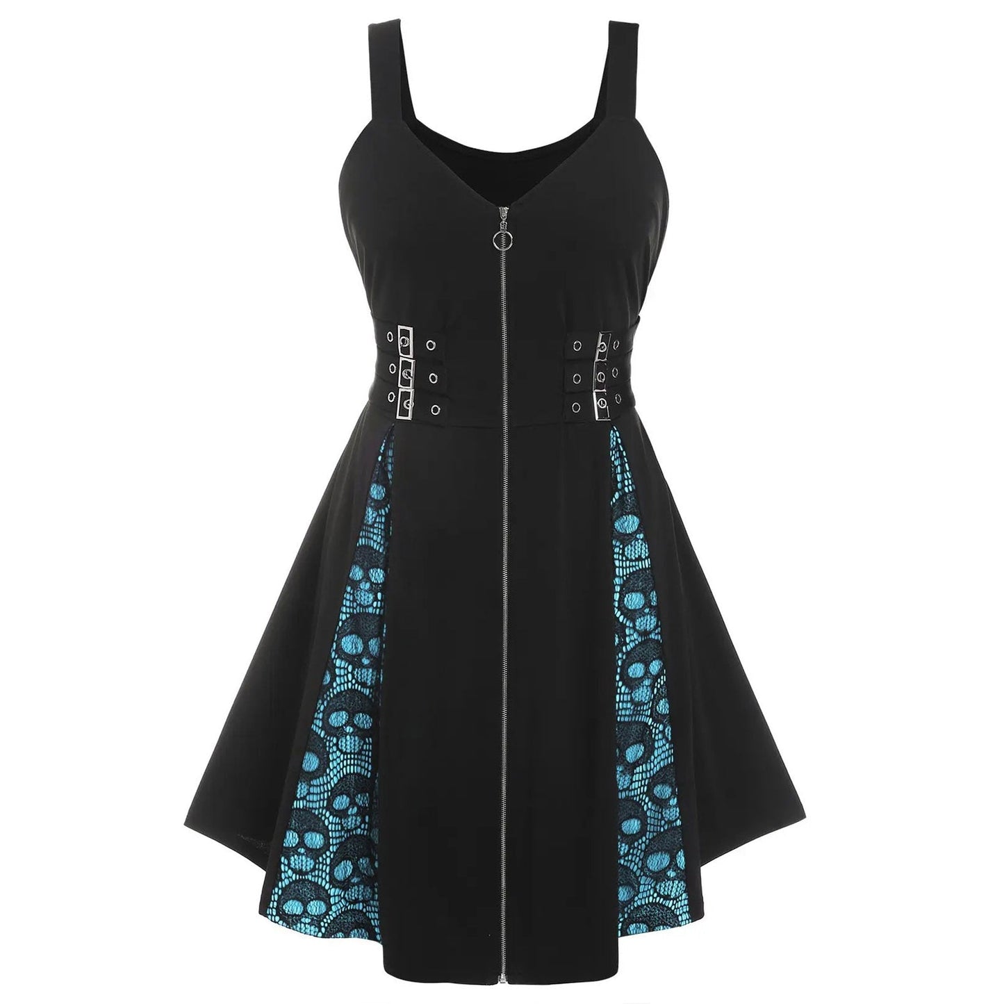 Funki Findz | Dresses | Women's Skull Print Halloween Dress