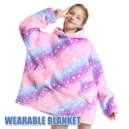Funki Findz | Oodies | Unisex Soft Animal Print Hoodie Blanket