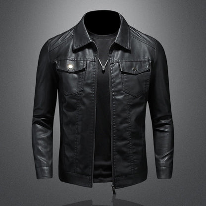 Funki Findz | Jackets | Men's Slim Fit Faux Leather Jacket