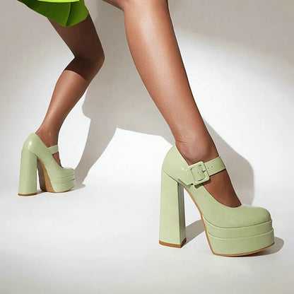 Funki Findz | Shoes | Women's High Heel Chunky Platform Shoes
