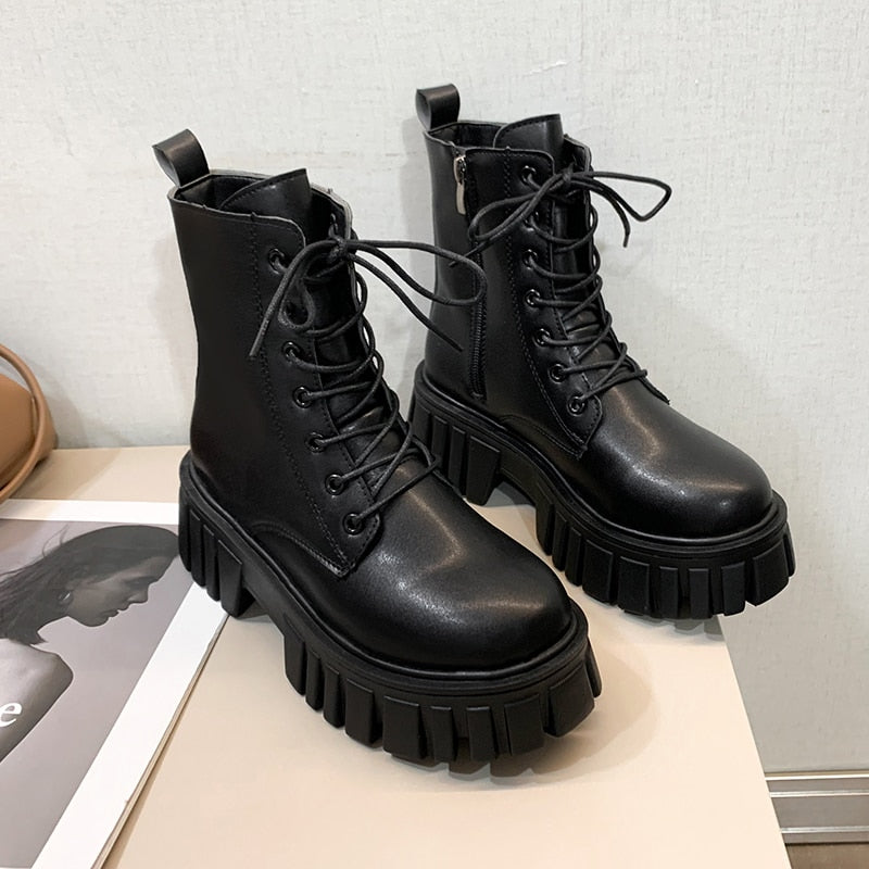 Funki Findz | Boots | Women's Gothic Punk Chunky Platform Boot
