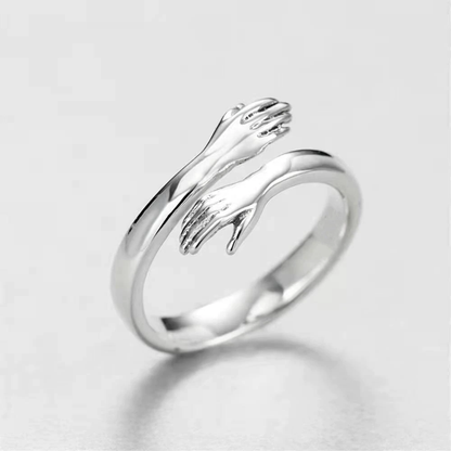 Funki Findz | Rings | Unisex Adjustable Holding Hands Hug Ring