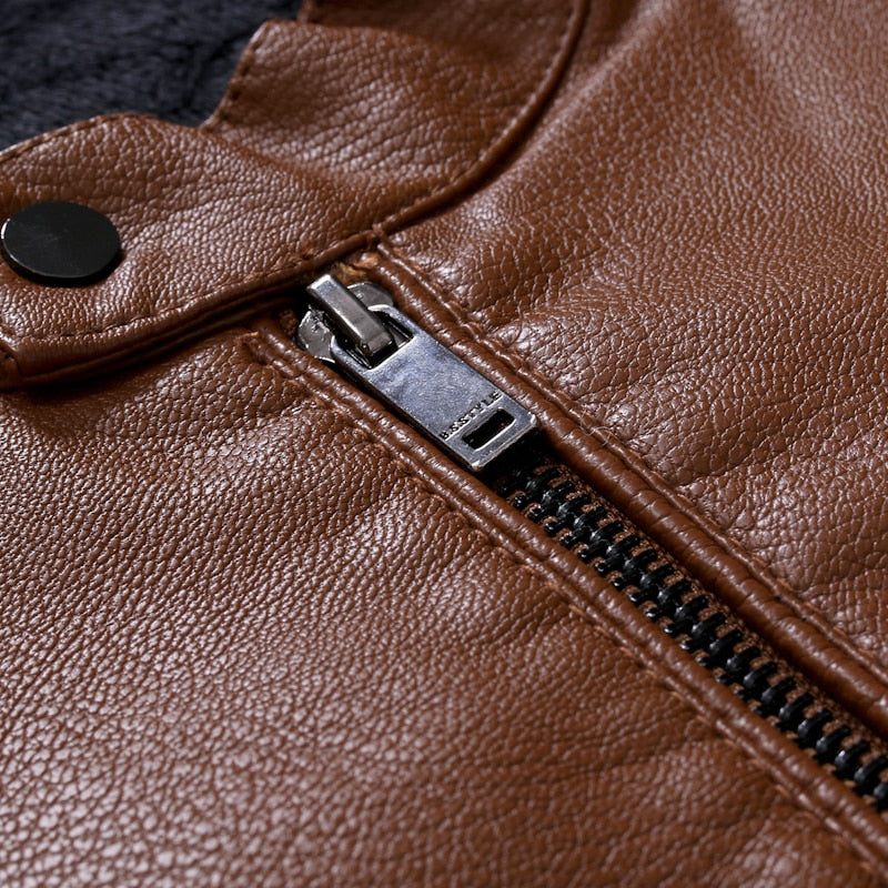 Funki Findz | Jackets | Men's Women's Slim PU Leather Jacket