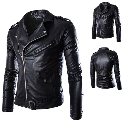 Funki Findz | Jackets | Men's Women's PU Leather Biker Jacket