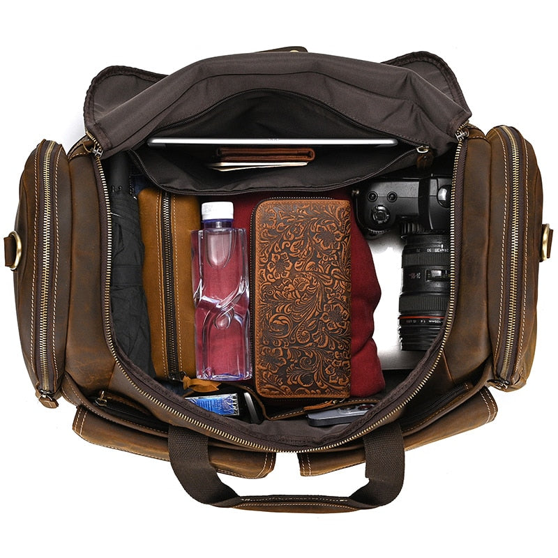 Funki Findz | Bags | Travel Bags | Men's Leather Overnight Bag