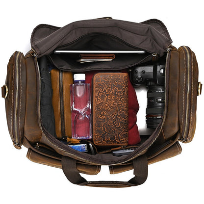 Funki Findz | Bags | Travel Bags | Men's Leather Overnight Bag