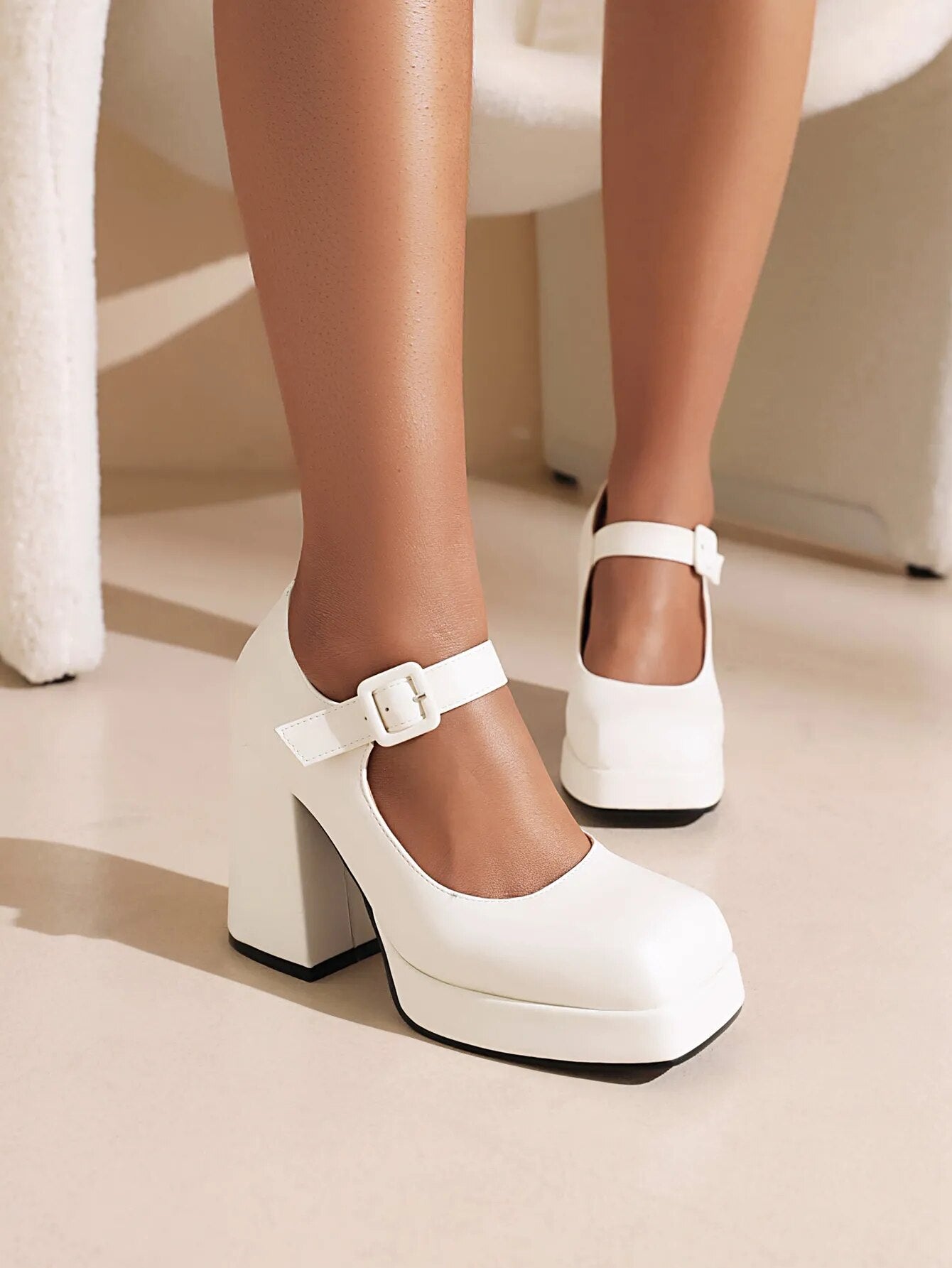Funki Findz | Shoes | Women's Chunky Heel Platform Mary Janes