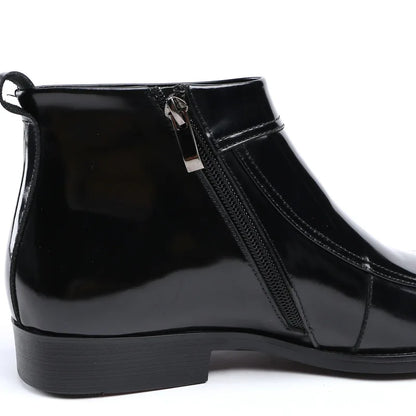 Funki Findz | Boots | Men's Leather Patent Formal Dress Boots