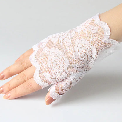 Funki Findz | Gloves | Women's Gothic Fingerless Lace Gloves