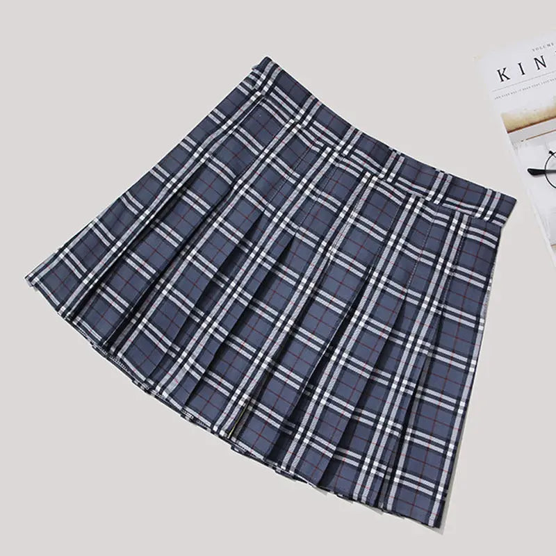 Funki Findz | Skirts | Women's Short Pleated Plaid Skirts | A-line