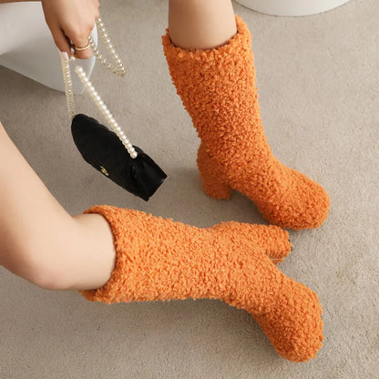 Funki Findz | Boots | Women's Fuzzy Faux Wool Platform Boots