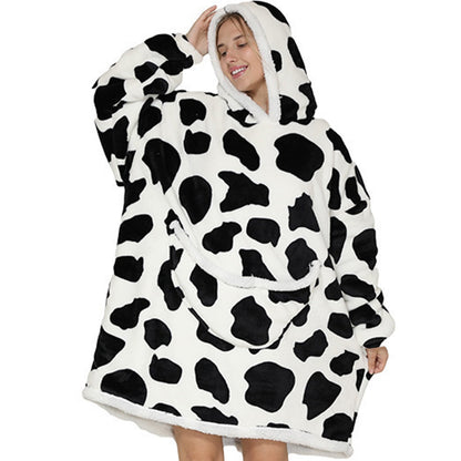 Funki Findz | Oodies | Unisex Soft Animal Print Hoodie Blanket