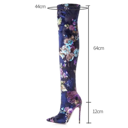Funki Findz | Boots | Women's Over Knee Stretch Stiletto Boots