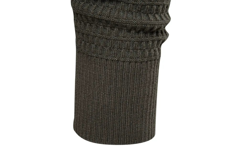 Funki Findz | Sweaters | Men's Mock Neck Button Knit Cardigan