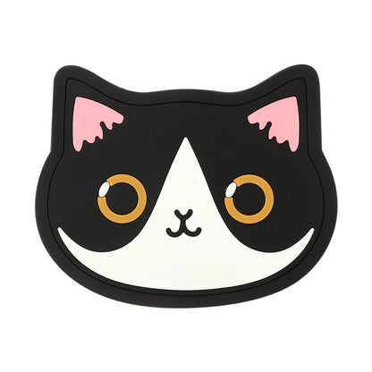 Funki Findz | Coasters | Cute Cartoon Cat Face Cup Mats 6 Pcs