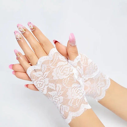 Funki Findz | Gloves | Women's Gothic Fingerless Lace Gloves