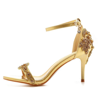 Funki Findz | Shoes | Women's Bridal Beaded Low Heel Sandals