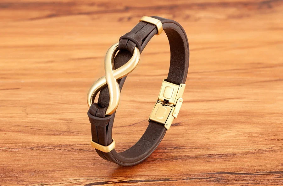 Funki Findz | Bracelets | Unisex Leather Infinity Symbol Bracelets