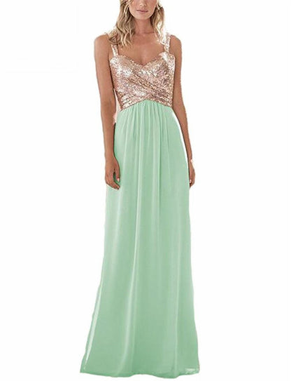 Funki Findz | Dresses | Women's Sequin Prom Bridesmaid Dress