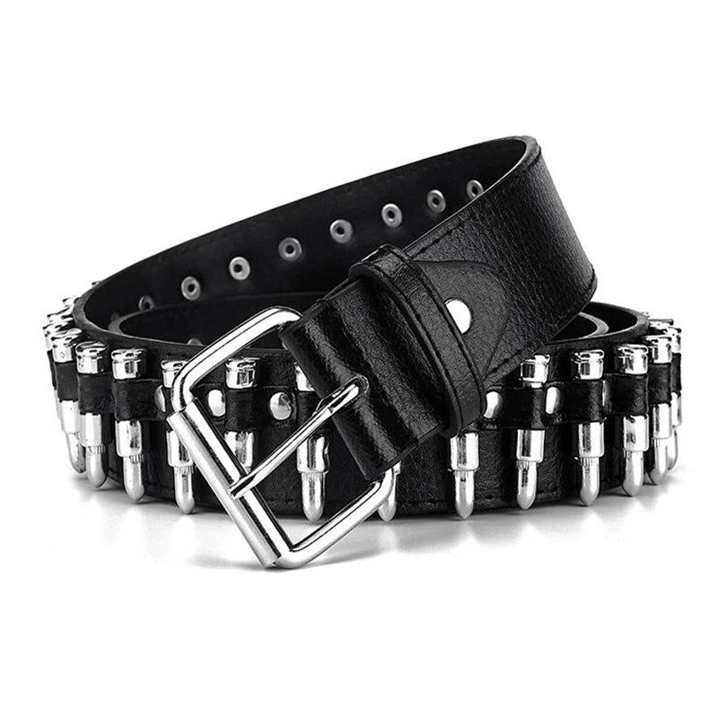 Funki Findz | Belts | Unisex Hollow Bullet Shape Decoration Belt