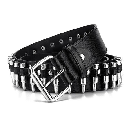 Funki Findz | Belts | Unisex Hollow Bullet Shape Decoration Belt