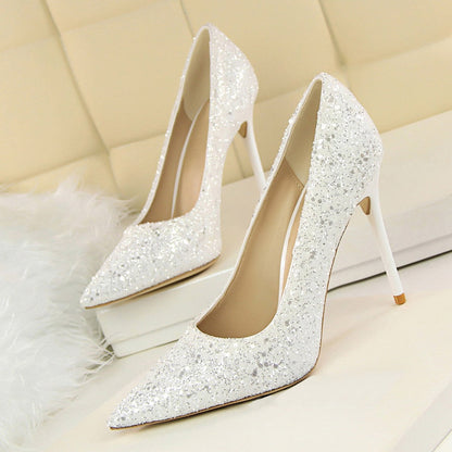 Funki Findz | Shoes | Women's High Heel Glitter Prom Pumps