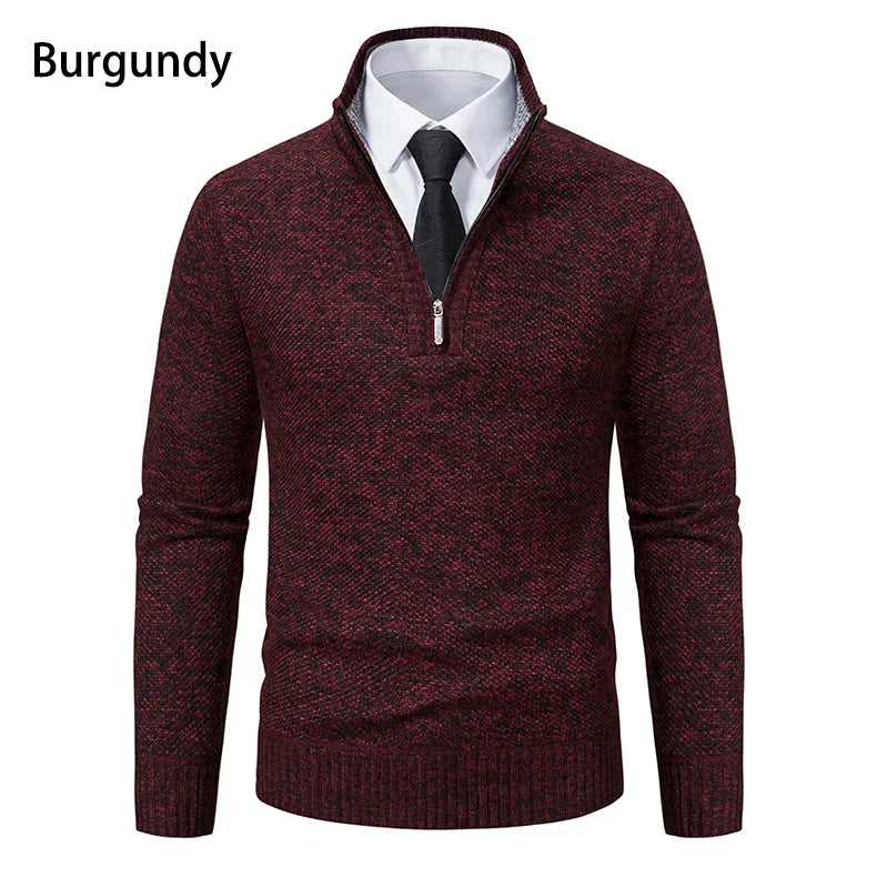 Funki Findz | Sweaters | Men's Casual Stand Collar Zip Pullovers