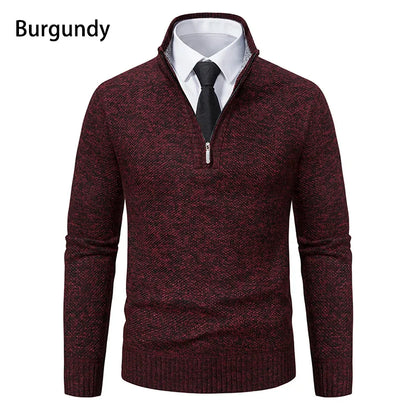 Funki Findz | Sweaters | Men's Casual Stand Collar Zip Pullovers