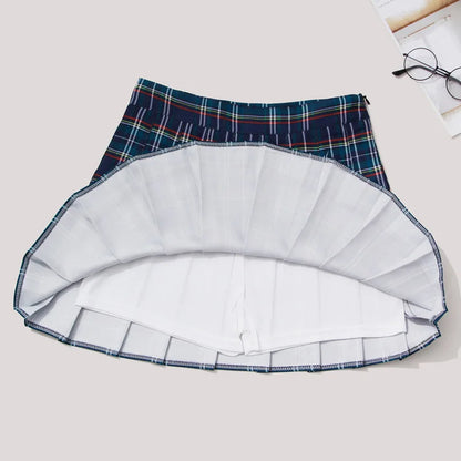 Funki Findz | Skirts | Women's Short Pleated Plaid Skirts | A-line