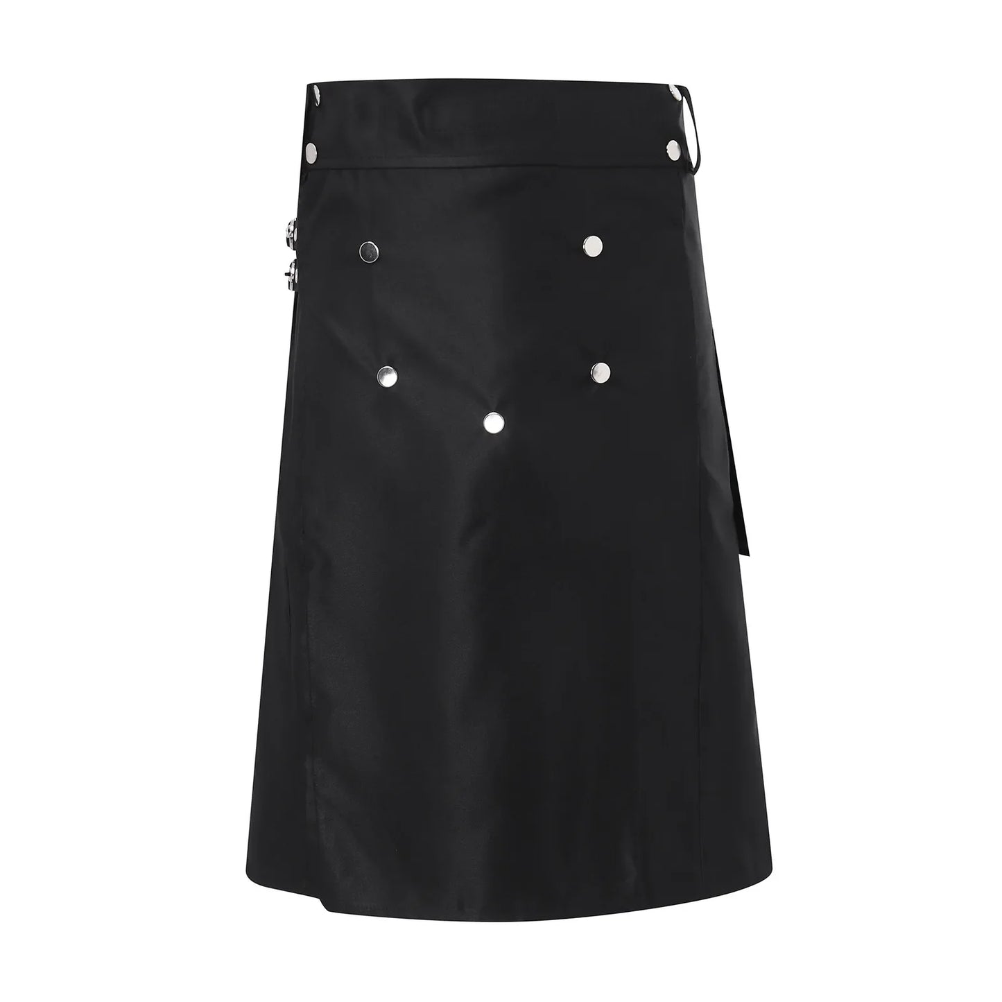 Funki Findz | Skirts | Men's Black Pleated Gothic Kilt | Cargo Skirt